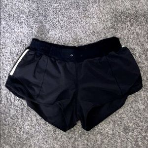 Size 6 black Lululemon shorts